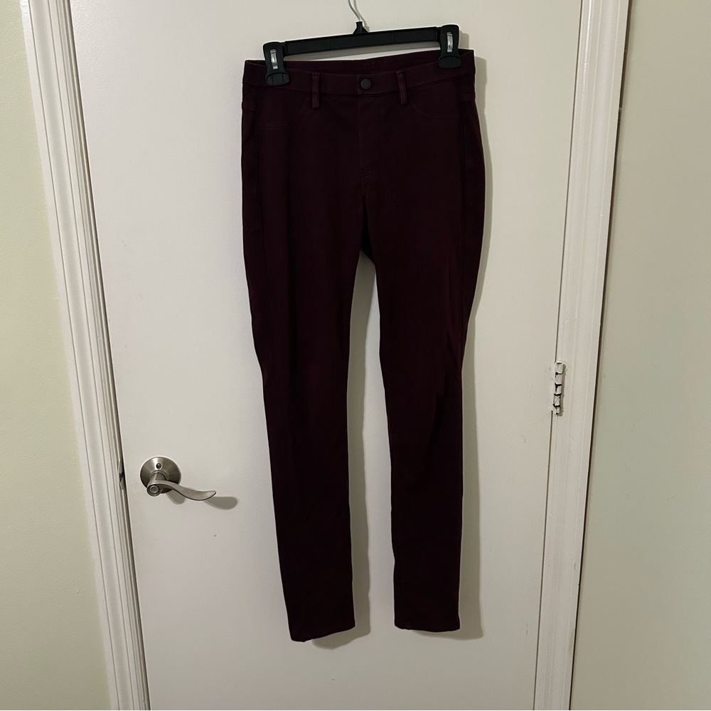 Dark Purple Burgundy Skinny Jeans Leggings Pants Size Small